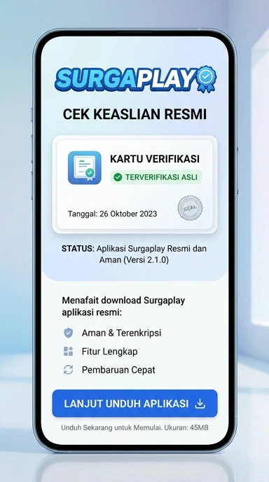 Tampilan kanal resmi surgaplay